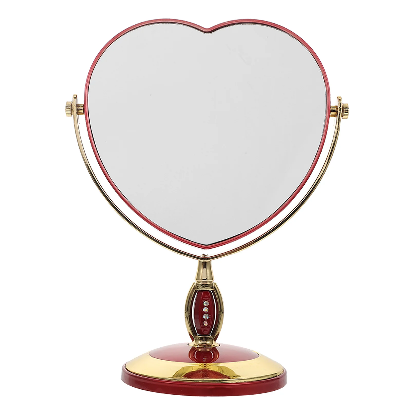 Hello Mirror Magnified Bedroom Portable Vanity على شكل قلب مكياج جمالي صغير