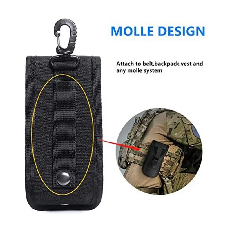 

Чехол для очков MOLLE, прочный тактический чехол для солнцезащитных очков, чехол для фонарика с пряжкой