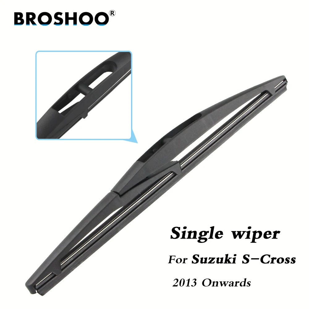 BROSHOO Car Rear Wiper Blades Back Windscreen Wiper Arm For Suzuki S-Cross Hatchback(2013 Onwards) 255mm,Windshield Car Styling