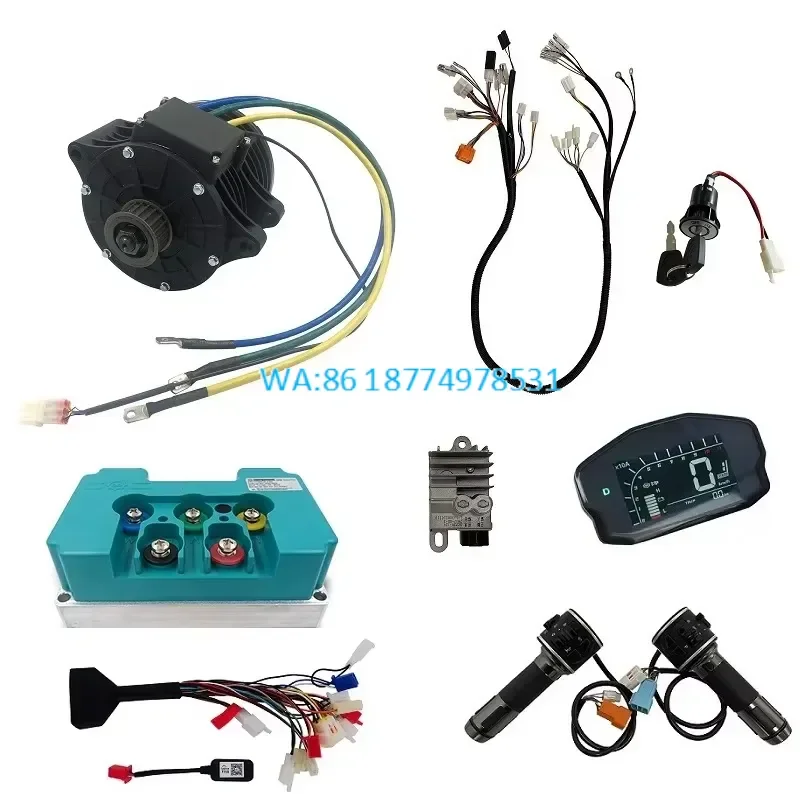 Wmwmnu for QSMOTOR 138 3000W V2 Mid drive Motor With Fardriver Controller Complete Conversion Kits for Motorcycle