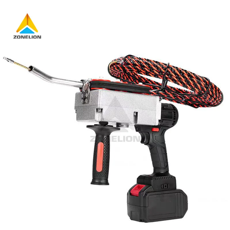 Electrician 21V Brushless Lithium Battery Threading Machine Cable Pulling Machine Pipeline Electric Cable Puller