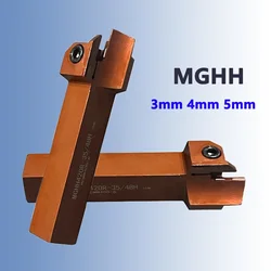 MGHH325R MGHH420R MGHH425R MGHH525R External Grooving Lathe Tool Holder MGHH 325 425 CNC Cutter Spring Steel Shank MGMN300 500