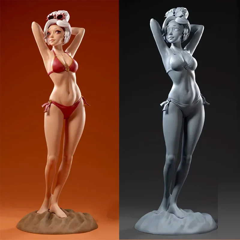 

1/24, 75 мм, 1/18, 100 мм, наборы моделей из смолы, купальник, скульптура для девочек, 1/24, 7,5 см, фигурка, неокрашенная, окрашенная 1152