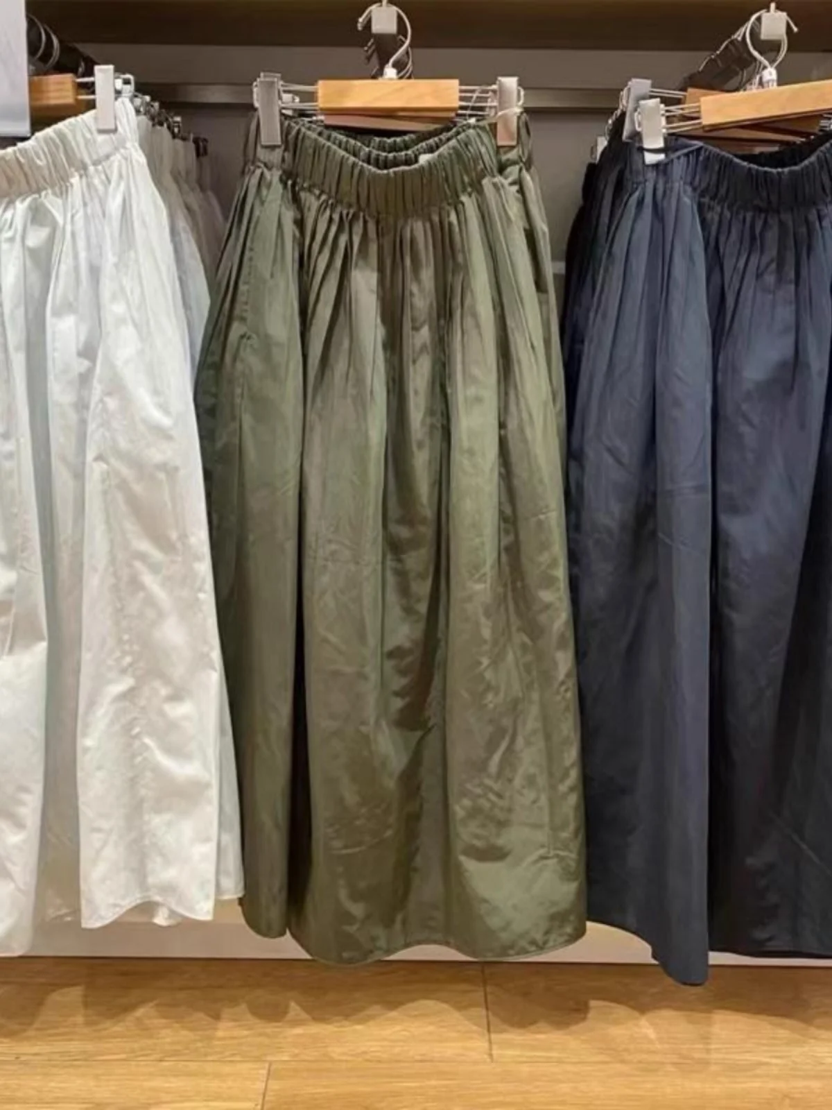 

Модная плиссированная юбка для женщин, весенняя новинка, эластичная талия, полная длина, высокая талия, А-силуэт