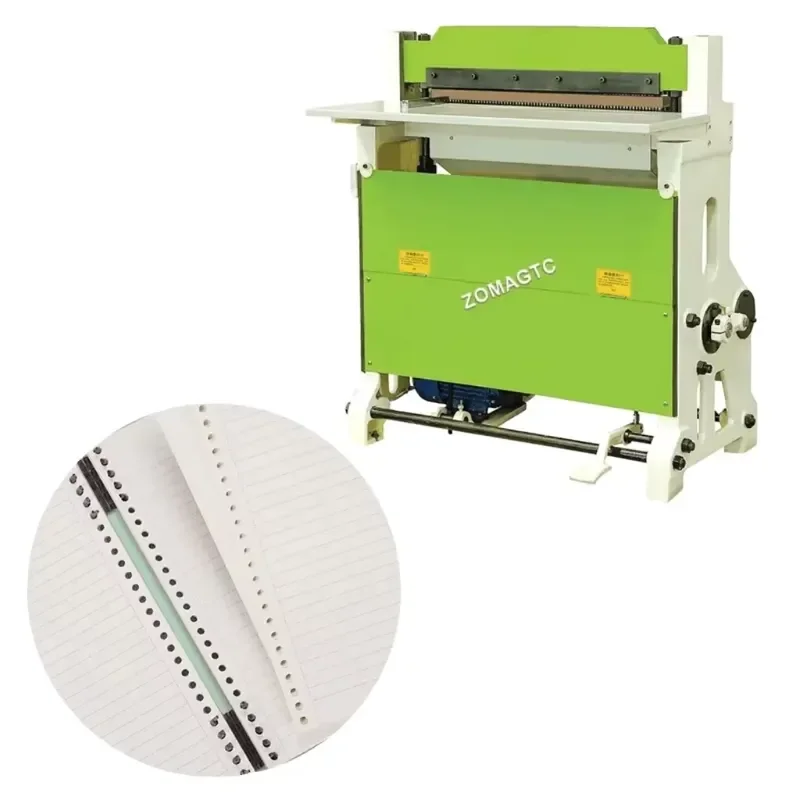 High Speed Notebook Calendar Hole Punching Machine Round and Square Holes Paper Drilling Puncher Machine