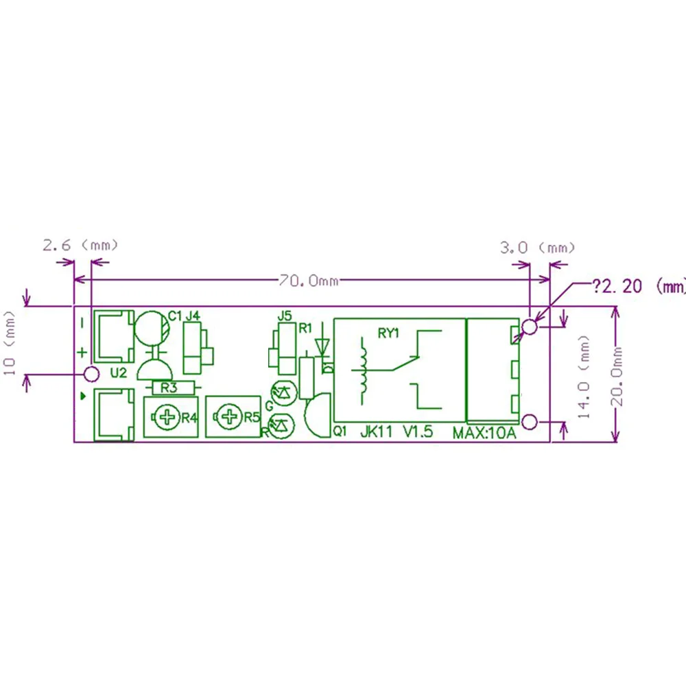 JK11 Einstellbares Zyklus-Timer-Relais Verzögerung Ein/Aus-Schalter Relais-Modul DC 5V 12V 24V Timer-Relais-Modul Stromversorgung – Detail 14