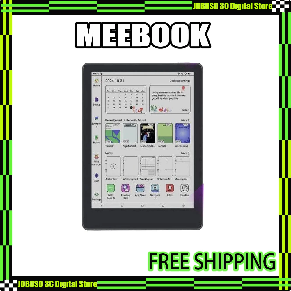 

Электронная книга MEEBOOK M8/M8C, 7,8 дюйма, 4+64 ГБ, 300 PPI, Bluetooth, с интеллектуальным быстрым экраном E-Ink, международная версия