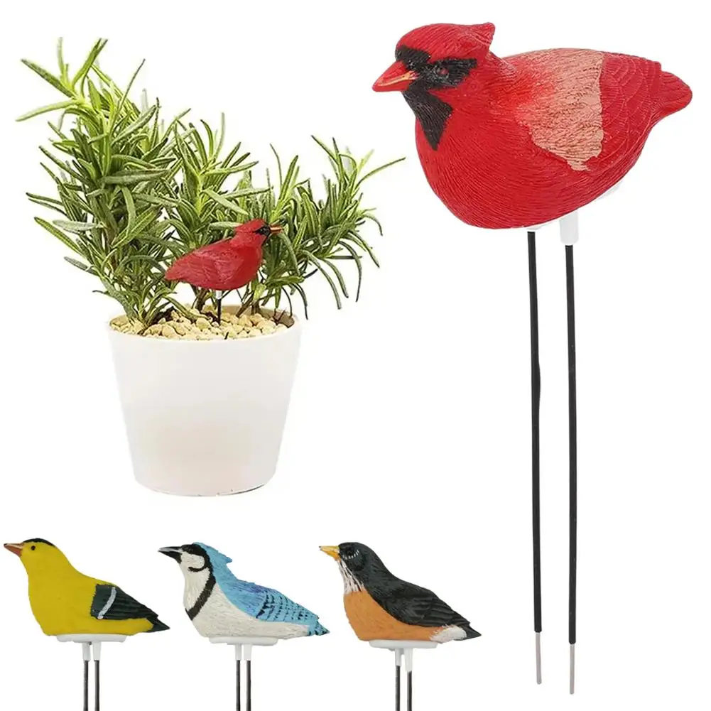 Estilo pássaro umidade do solo portátil à prova dwaterproof água jardim teste sensor medidor higrômetro rega alarme ferramentas de jardinagem decoração