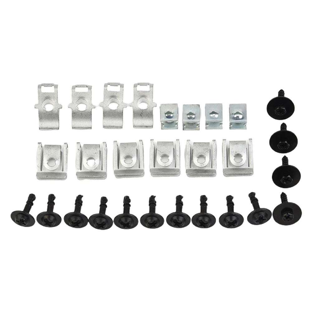 28pcs Undertray Engine Under Cover Fixing Clips Shield Trim Panel Screw FOR AUDI A4 B8 A5 8T Auto Repair High Quality