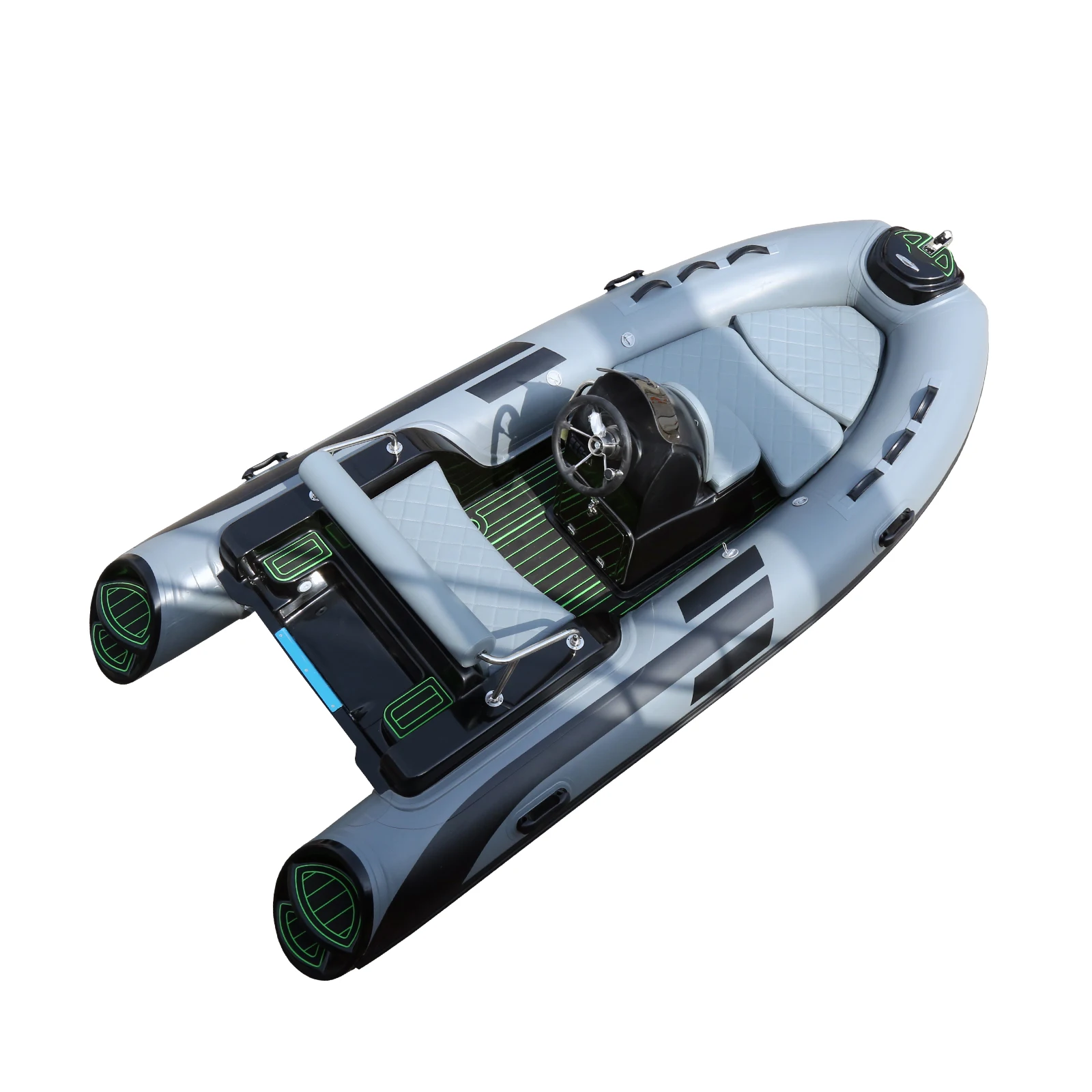 CE معتمد 12.8ft 3.9m عميق الخامس الألياف الزجاجية RIB قارب التجديف القابل للنفخ أفضل بيع الرياضة يخت للانجراف 0.9/1.2 مللي متر PVC/orca