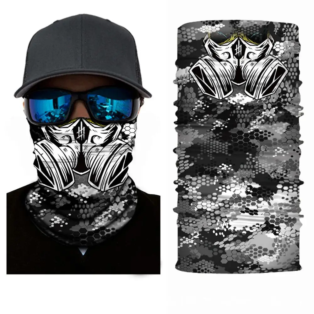 Men Balaclava Face Shield Fishing Tube Magic Scarf Mask Cover Mask Bandana Head Scarf Seamless Bandana Cycling Face Mask