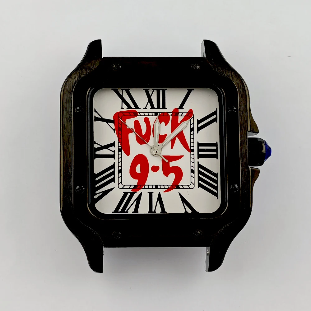 NH35 caso relógio masculino 38mm caixa de aço inoxidável personalizado numeral romano dial NH35 movimento acessórios relógio