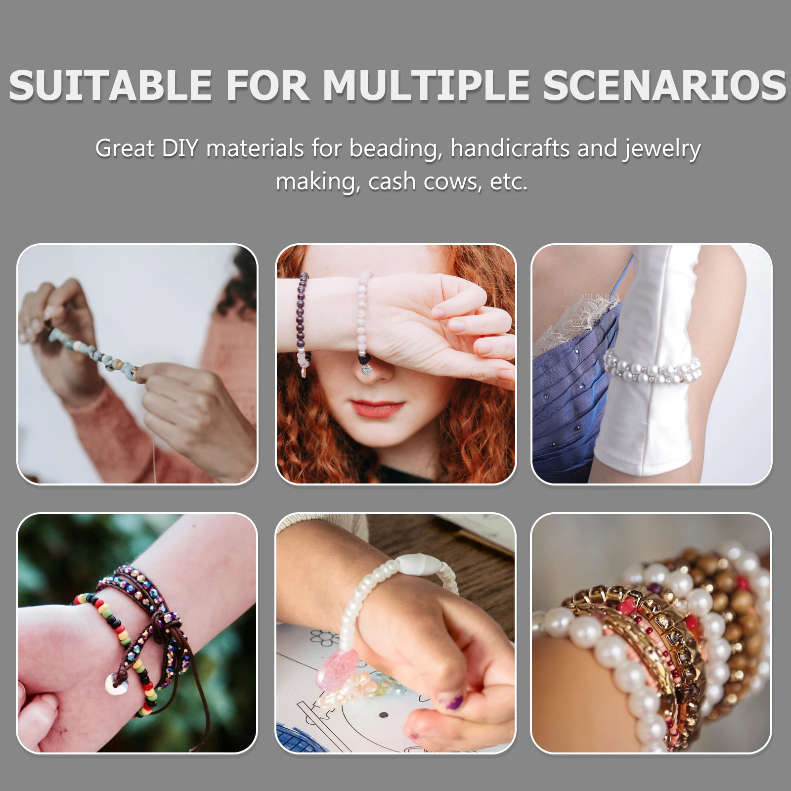 

Colorful Aluminum Wires 6 Rolls DIY Craft Lines Flexible Metal Yarns H made Jewelry Parts Bracelet Necklace Accessories Beading