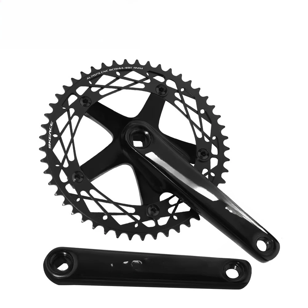 

Factory wholesale price A11-AS 210 black/silver fixed gear racing bike parts 48 crank set