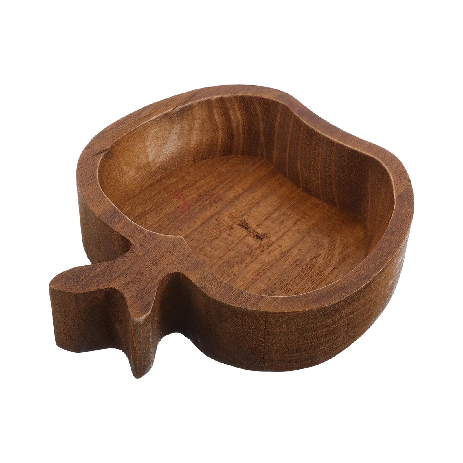 

Apple Wood Rustic Serving Platter Snack Tray Apple Shaped Fruit Plate Nut Bowl Party Food Serving Plate Fruit Platter
