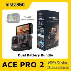 Original Insta360 ACE PRO 2 Dual Battery Bundle, 8K AI-Powerd Action Camera, Groundbreaking Dual AI Chip,2.5