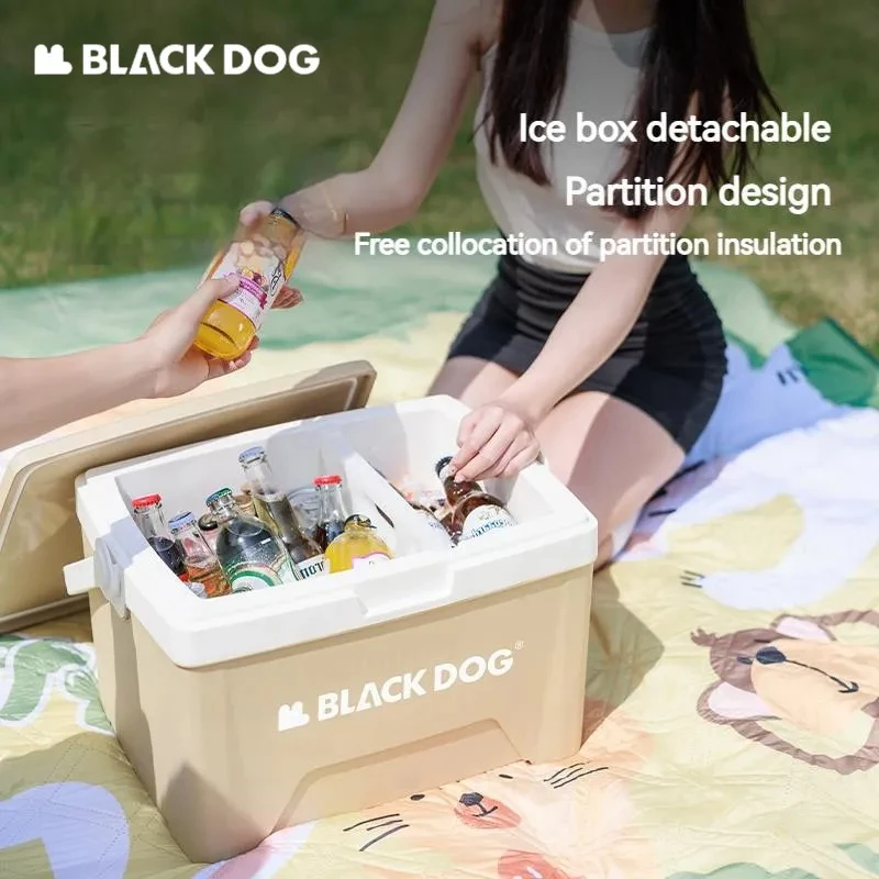 

Naturehike BLACKDOG Camping Ice Box Outdoor Mobile Thermal 13L 25L Cooler Box Large Capacity Outdoor Car Picnic PP Portable Box