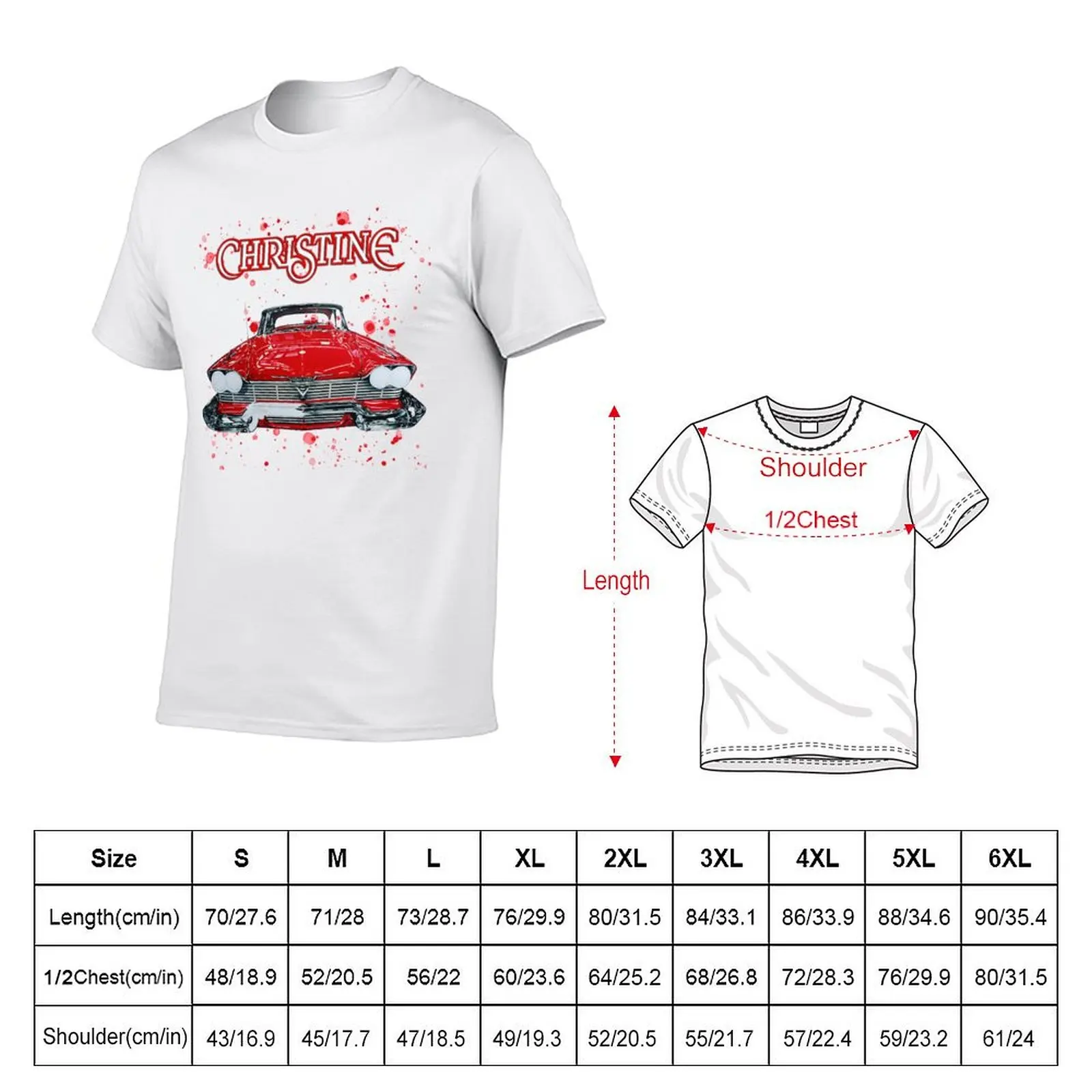 Christine Plymouth Fury T-Shirt customs vintage graphic tee Men's t-shirts
