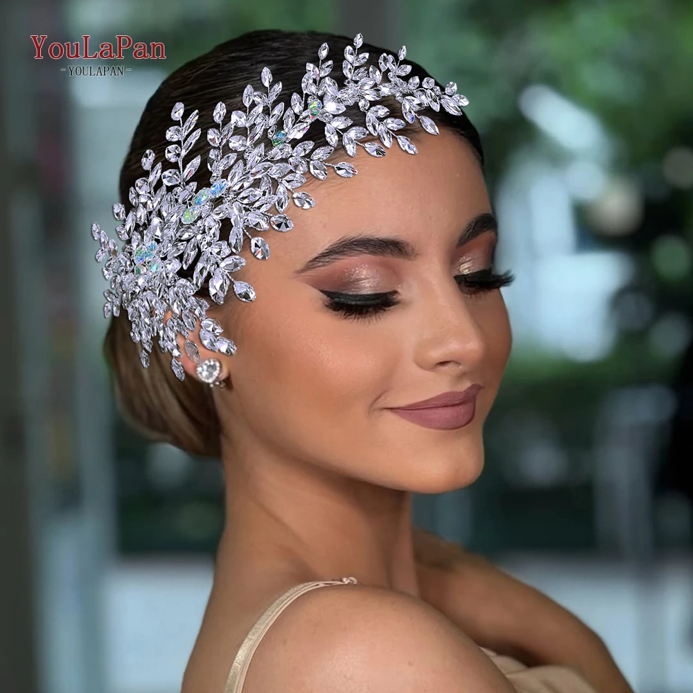 

YouLaPan Shining Rhinestone Bridal Hair Comb Wedding Fashion Hair Accessories Women Banquet Party Headwear Bride Headdress HP884