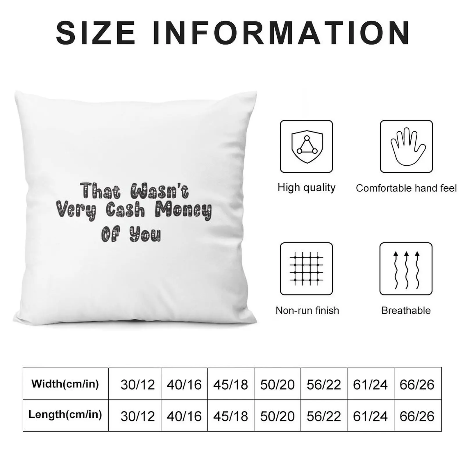 that wasn't very cash money of you Throw Pillow Cushions Cushion Cover Couch Cushions pillow