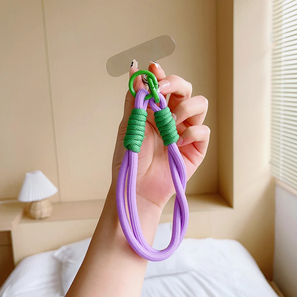 الأشرطة الهاتف المحمول شنقا الحبل الهاتف المحمول الحبل قصيرة شريط للرسغ سحر مكافحة خسر سلسلة للنساء المفاتيح