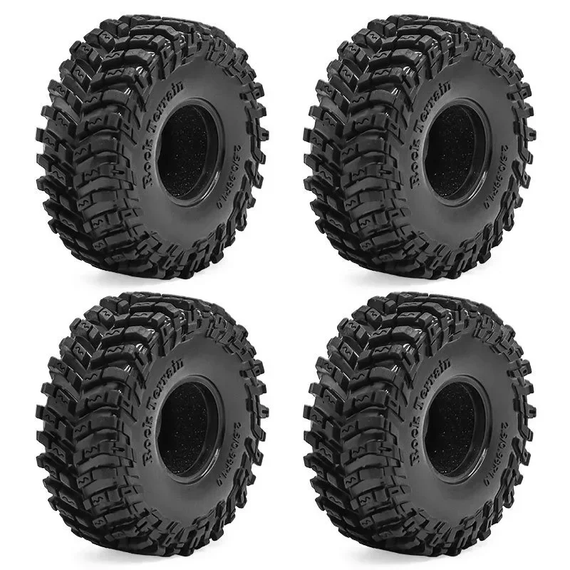 Pneus de 1.0 polegadas 64x25mm 1/24 Rc Crawler Truck Car Parts para Axial Scx24 FMS Ascent-18 1/18 Trx4m