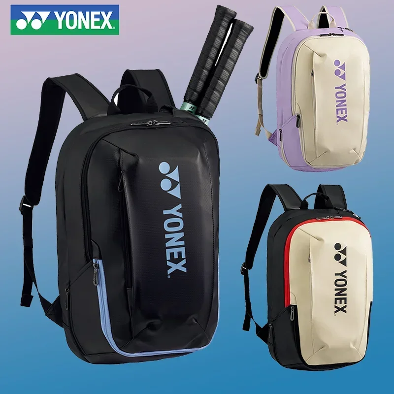 Yonex 2024 Nieuwe Badminton Racket Tas Mode Outdoor Grote Capaciteit Rugzak Draagbare Rugzak Duurzame Sporttas Mannen En Vrouwen