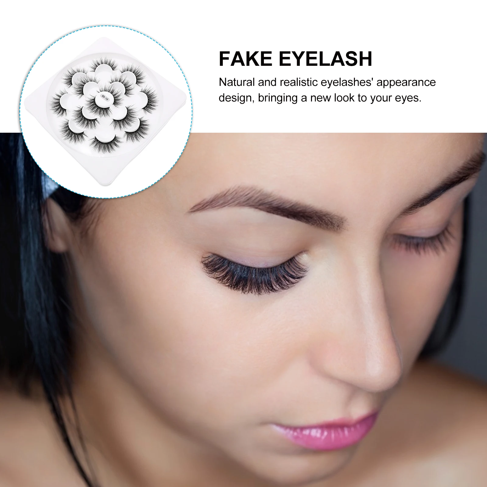 

Simulated False Eyelashes Natural Dense Makeup Beauty Lashes Reusable Fake Eyelash Accessory Daily Use