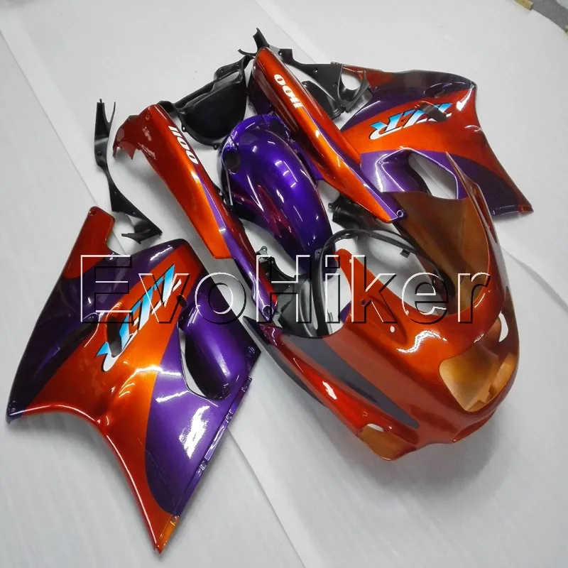 

Full fairing kits for ZX11 ZZ-R1100 1993 1994 1995 1996 1997 1998 1999 2000 2001 orange ZX-11R ABS plastic Fairings