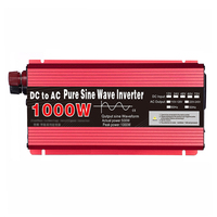 New Pure Sine Wave Inverter 1000W 12V 220V Car Solar Inverter Portable Power Sine Wave Voltage Converter Adapter