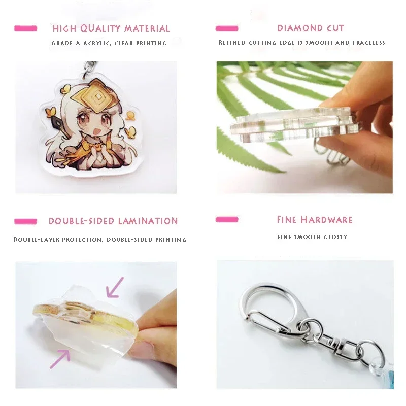 Hot Omori Game Keychain for Accessories Bag Pendant Basil Kel Hero Aubrey Omocat Sunny Key Chain Ring Keyring Jewelry Fans Gifts