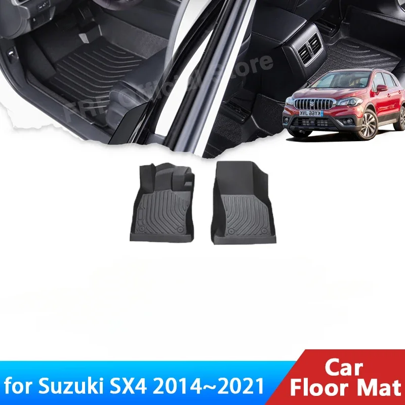 

TPE for Suzuki SX4 S Cross Scross JY 2014~2021 2020 2018 2017 2016 Accessories Floor Mat Foot Panel Line Carpet Pad Waterproof