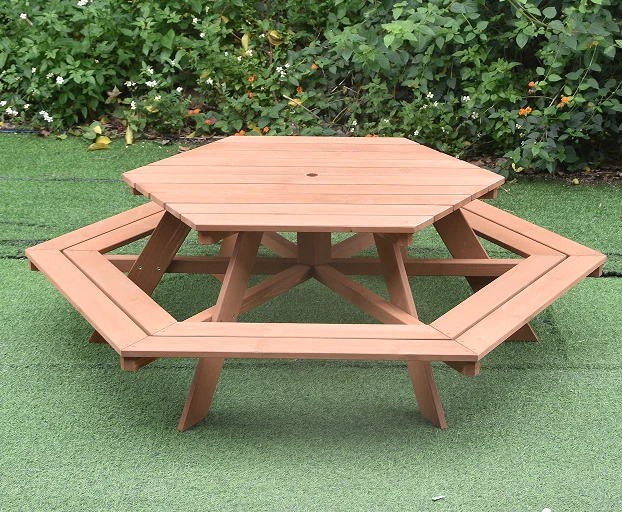 Kids Picnic Table, Fir Wood Ki - Kids Outdoor Table And Chair Set 评论和价格
