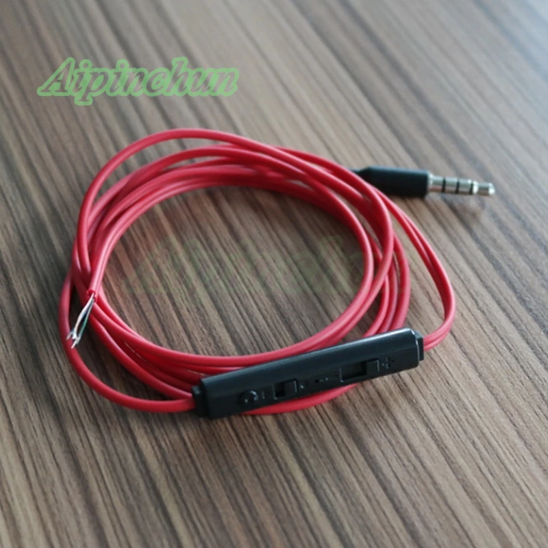 Aipinchun 3,5mm DIY Kopfhörer Audio kabel mit Mikrofon Kopfhörer Reparatur Ersatz 14 Kupfer kern Draht 1,2 Meter Länge