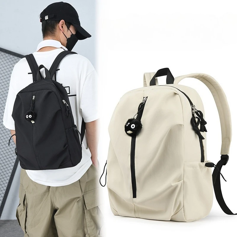 

Men Women Lightweight Large Capacity Travel Bag Fashion Trend Casual Backpack Large Small Size with Pendant