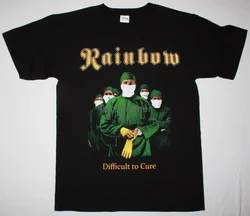 T-shirt noir arc-en-ciel difficile à guérir Blackmore, haut à la mode Elf Dio, vêtements Hipster, nouveau