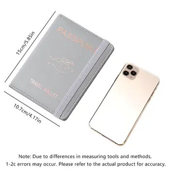 防水護照夾套 旅遊PU皮革信用卡皮夾 可愛護照本 男女通用護照套 8 最佳銷售 護照夾旅行錢包 - №6