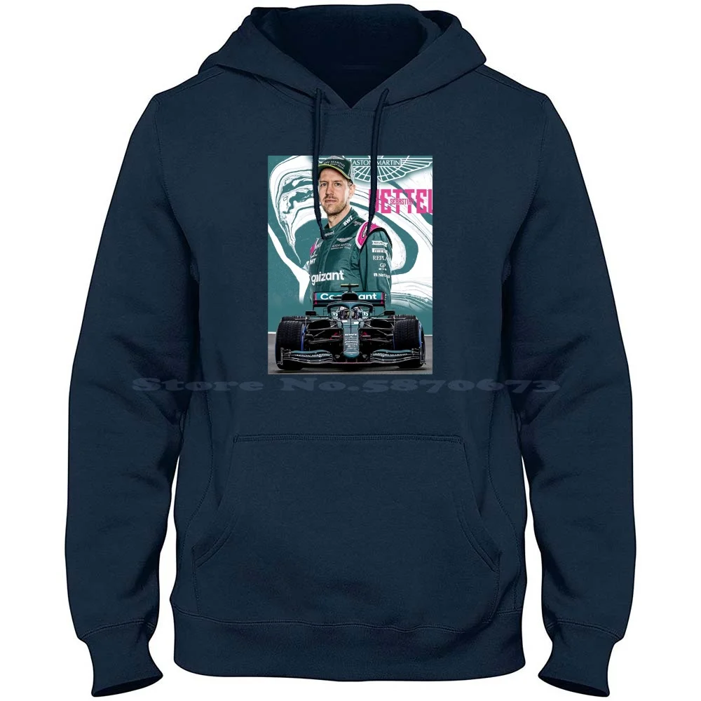 Art Wallpaper Vettel Sebastian | Vettel Gift 100% Cotton Hoodie Sebastian Vettel Illustration Sebastian Vettel Art