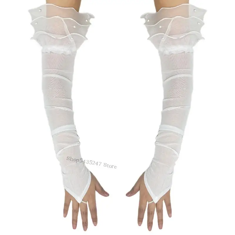 Găng tay dài cho phụ nữ giả trang Party Formal Skee