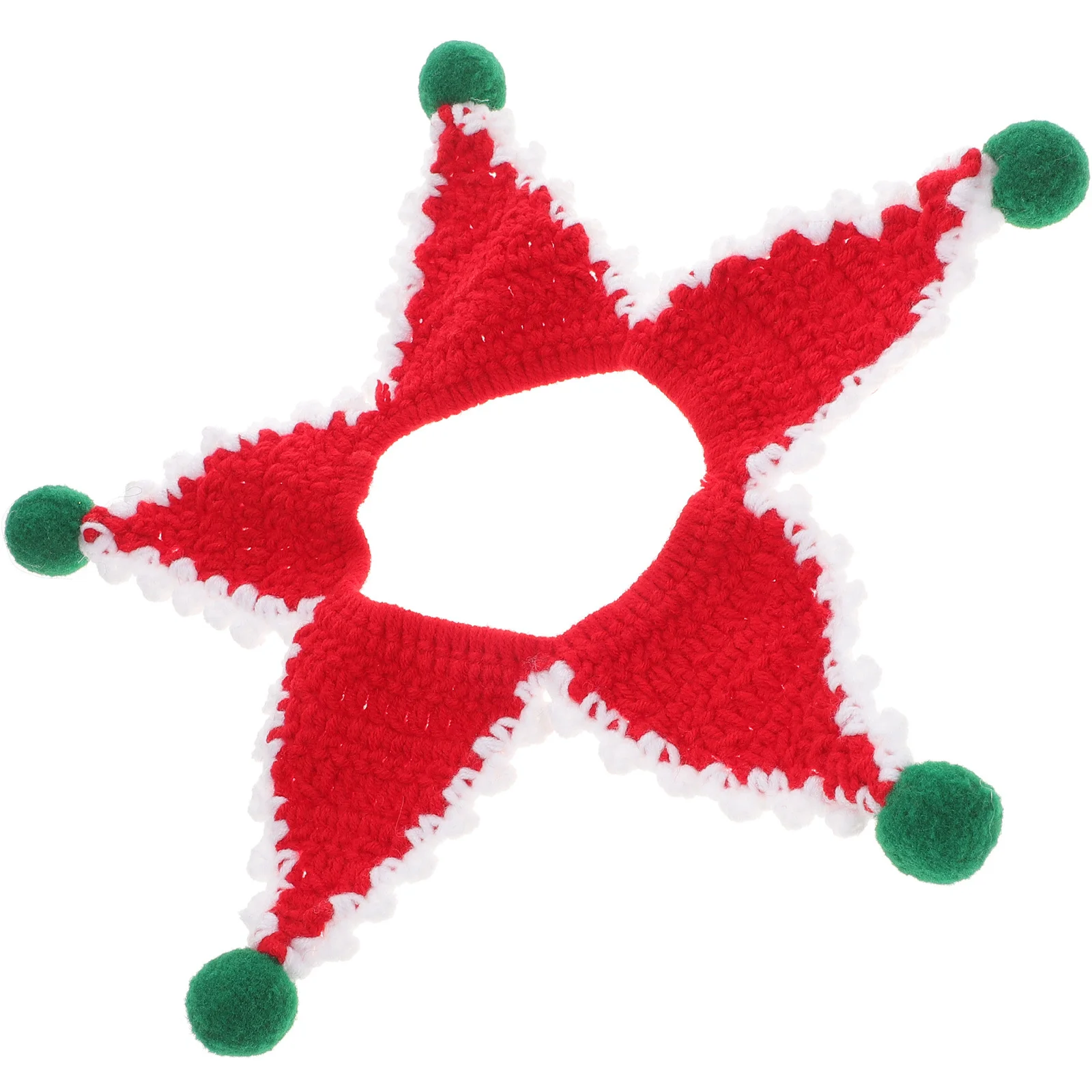

Pet Christmas Collar Knit Scarf Holiday Dog Bib Knitted Wool Puppy Neckerchief Knitting