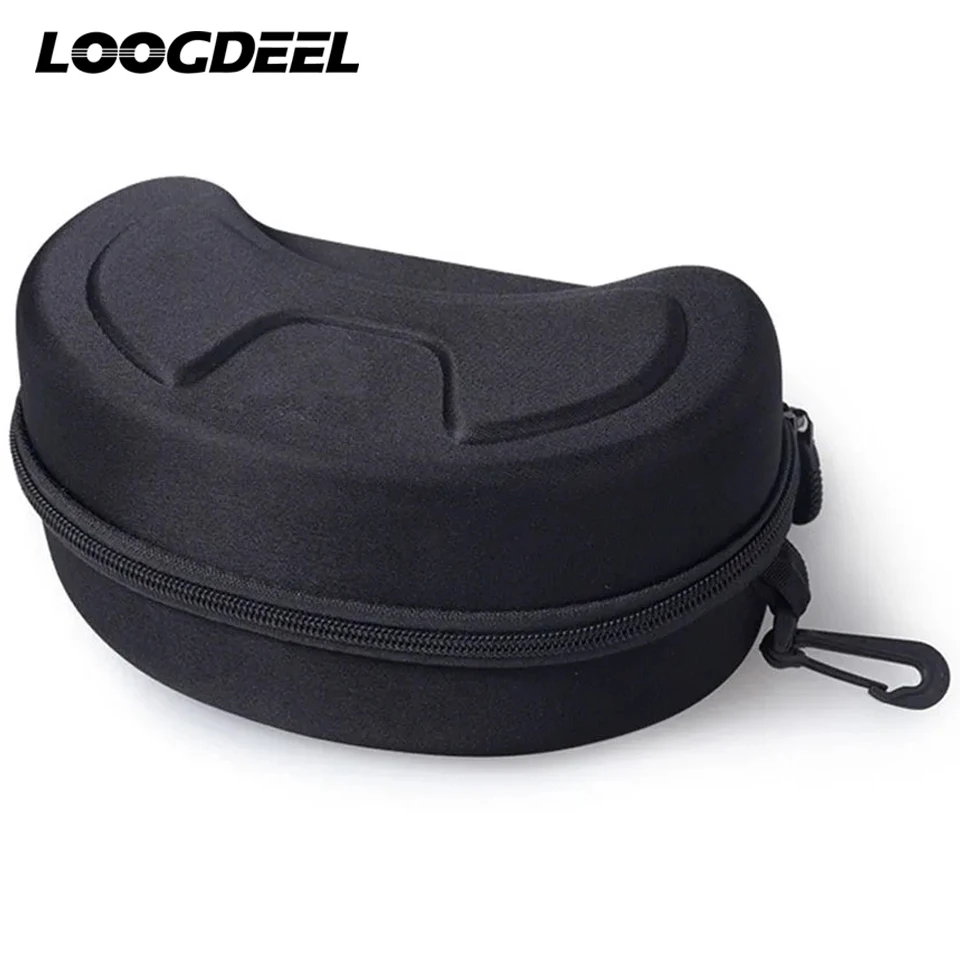 LOOGDEEL Skiing Goggles Case Without Goggles Winter Outdoor Snowboard Motorcycle Sports Glasses EVA Sunglasses Storage Box Bag