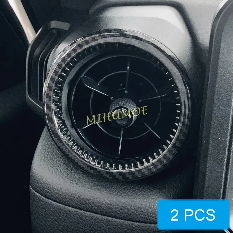 

Для Land Cruiser Prado J250 LC250 2024 2025, накладка на боковое вентиляционное отверстие центральной консоли из углеродного волокна
