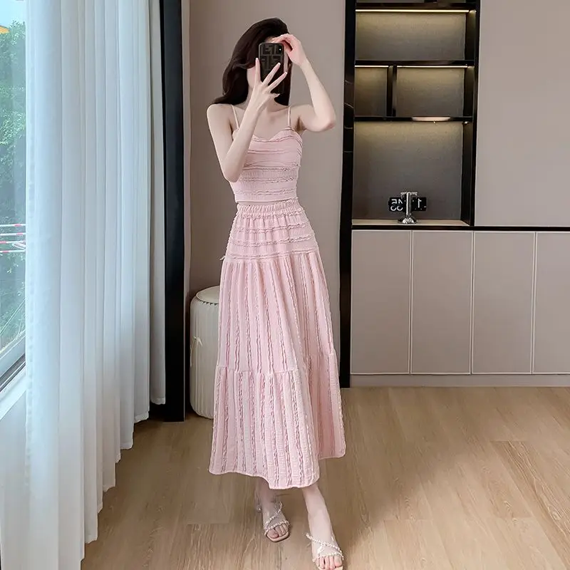 

Office 2 Pieces Skirt Sets for Women Korea Formal Event Clothing Trend 2025 Full Summer Fashion Vacation Vintage Woman Outfit
