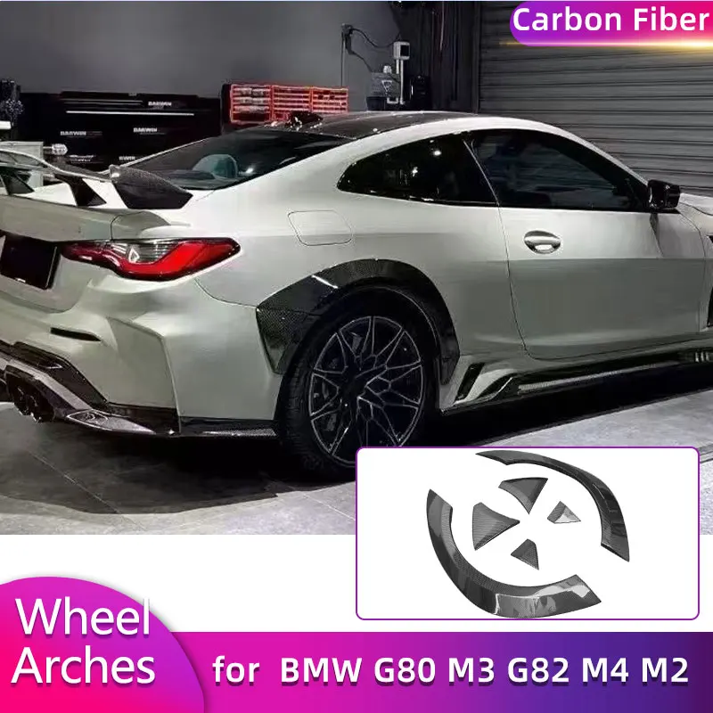 

Carbon Fiber Rear Wheel Arches for BMW G80 G81 M3 G82 G83 M4 G87 M2 201-2024 Car Racing Side Wheel Arches Mudguards Body Kits