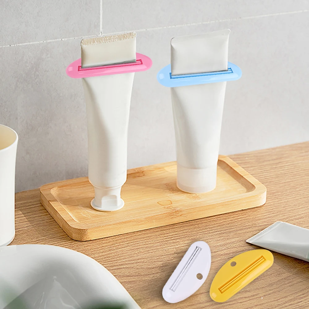 

Toothpaste Squeezer Manual Squeezed Toothpaste Tube Clips Multifunction Facial Cleanser Dispenser Squeezer Bathroom Accessories