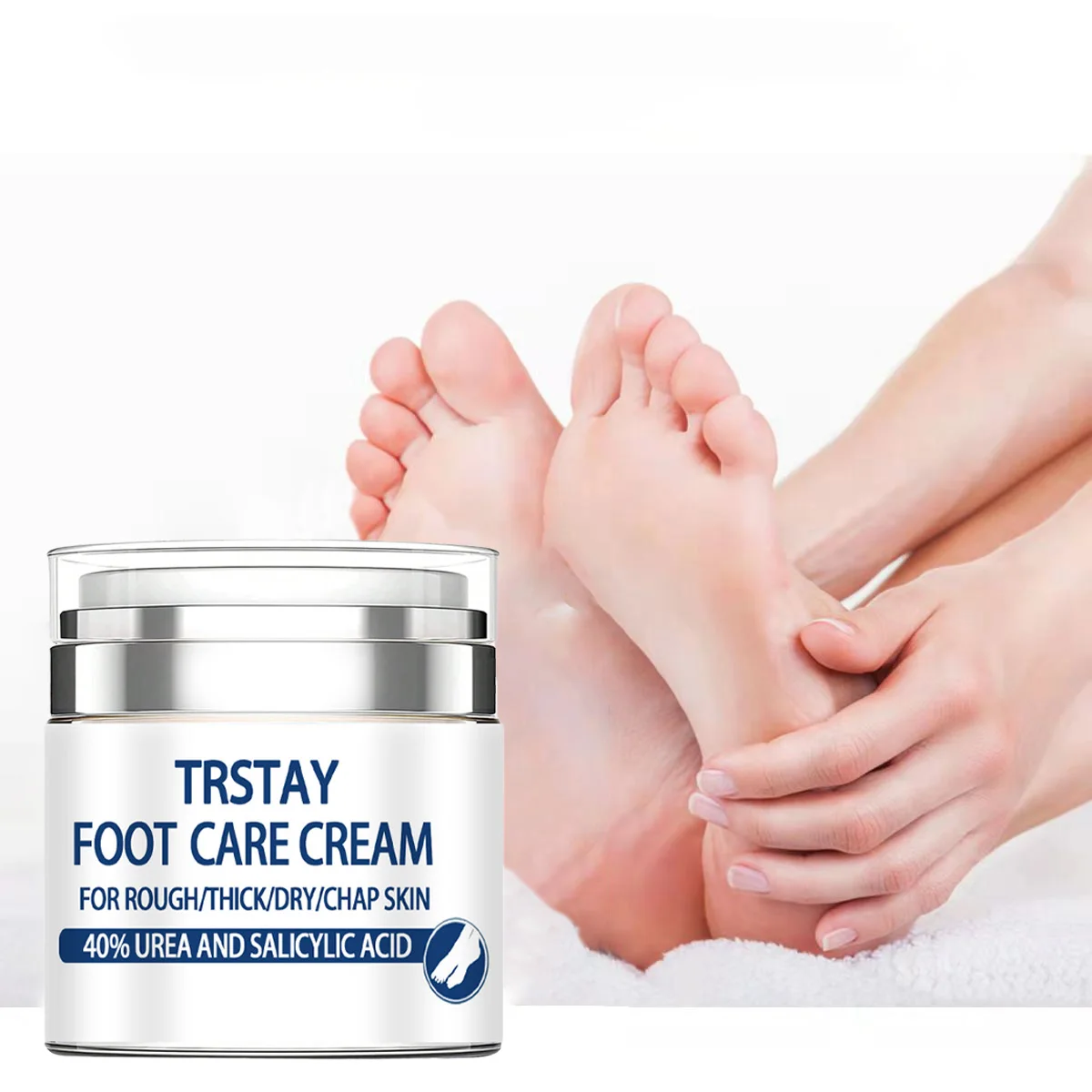 

Ebanel Urea Cream 40% plus Salicylic Acid 2%, Foot Cream for Dry Cracked Heels Feet Knees Elbows Hands, Foot Dead Skin Cuticle C