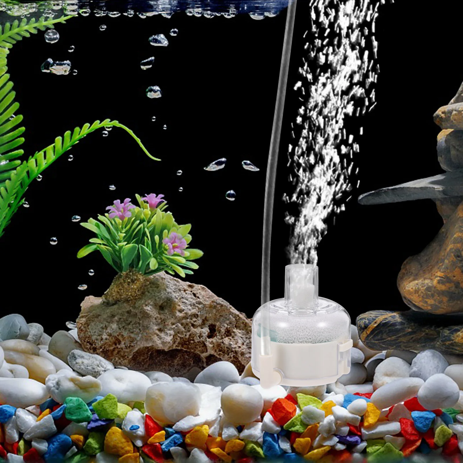 

Sponge For Aquarium Submersible Fish Tank Filter Quiet Abs Material Internal Filtering System Portable Tank Filter Tool