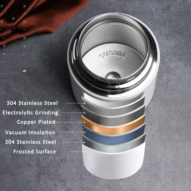 Food Thermal Jar Soup Gruel Stainless Steel Vacuum Lunch Box Office Insulated Thermos Containers with Spoon 800ML 1000ML