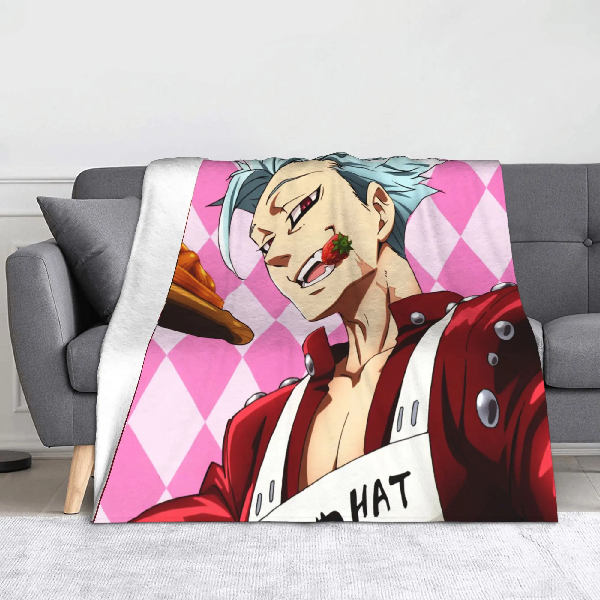 

Meliodas Nanatsu no Taizai Fuzzy Blankets Sevendeadlysinse, новинка, пледы для дома, отеля, дивана, 125*100 см, ковер