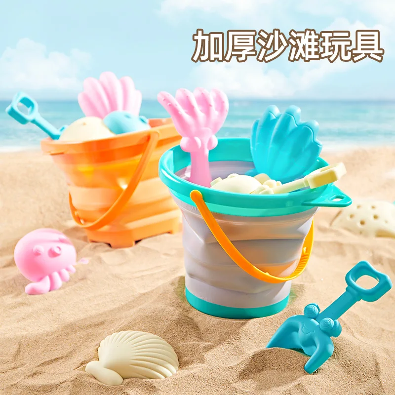 Summer Beach Sand Play Toys for Kids SandBox Set Kit Water Toys Sand Bucket Pit Tool Outdoor Toys for Children Boy Girl Gifts